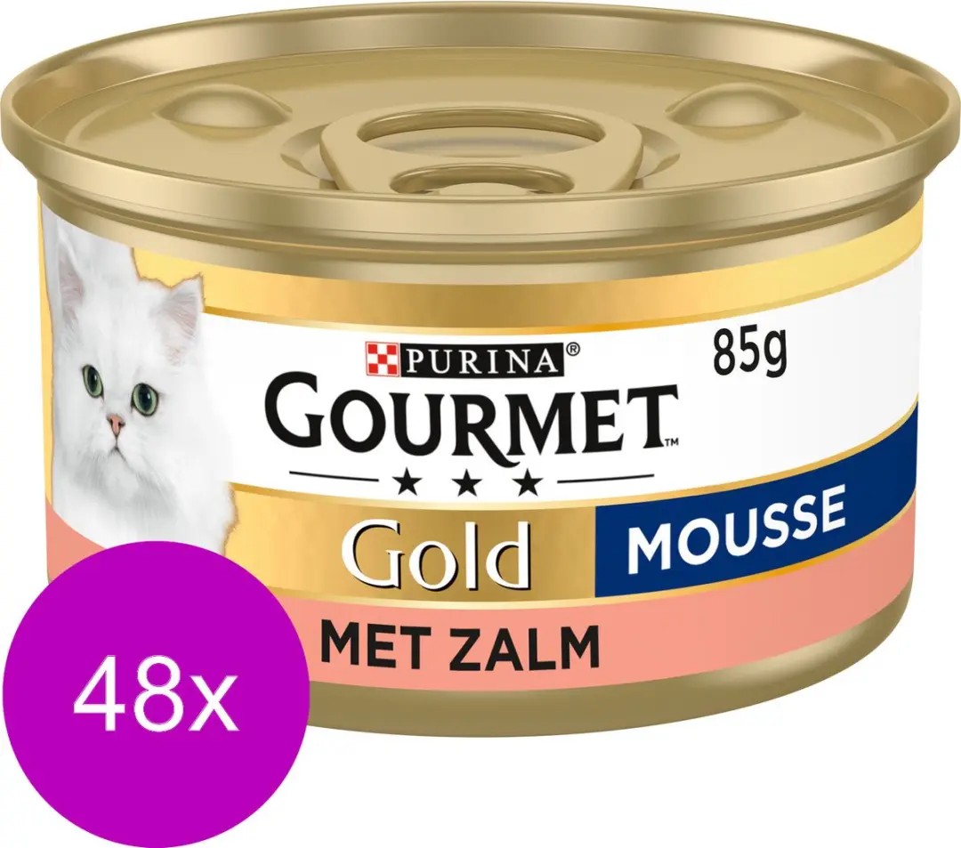 Gourmet Gold Mousse Kattenvoer 85g - 48 Stuks