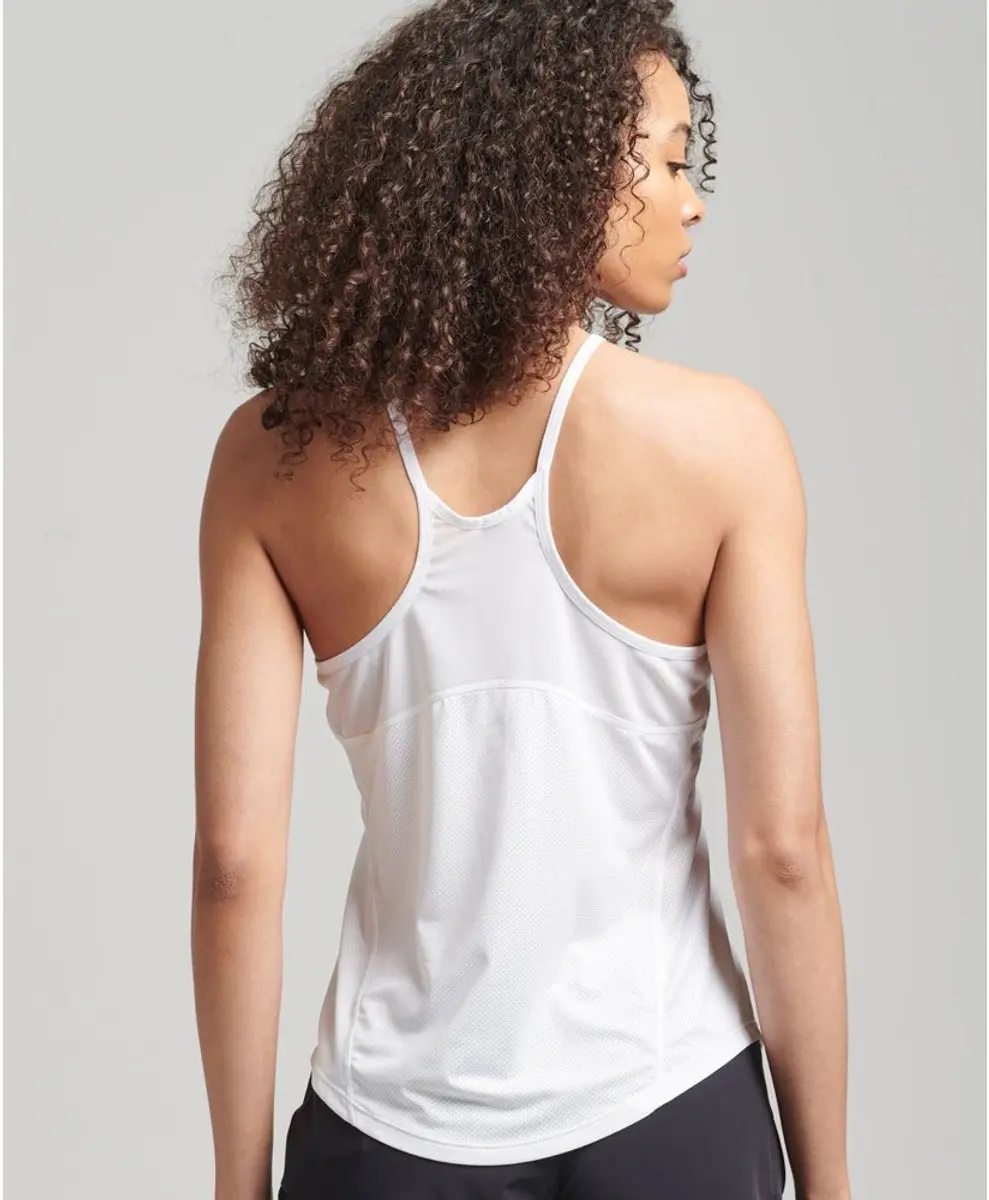 Superdry Active Vest Sportshirt WS311678A-01C - XL - Wit