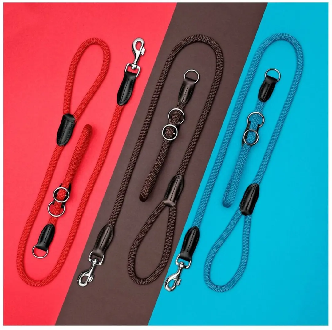 Hunter Looplijn Freestyle Nylon Hondenriem 110x1cm - Rood