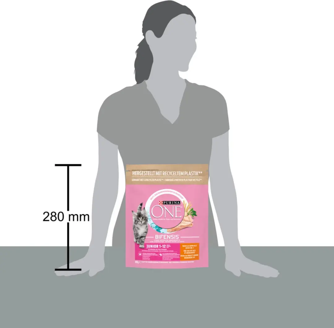 Purina ONE Junior Kattenvoer 800g - Kip/Granen - afbeelding 6 van 6