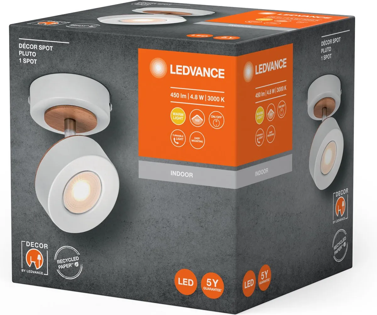 LEDVANCE Decor Spot Pluto 4,8W - Warm wit 300lm