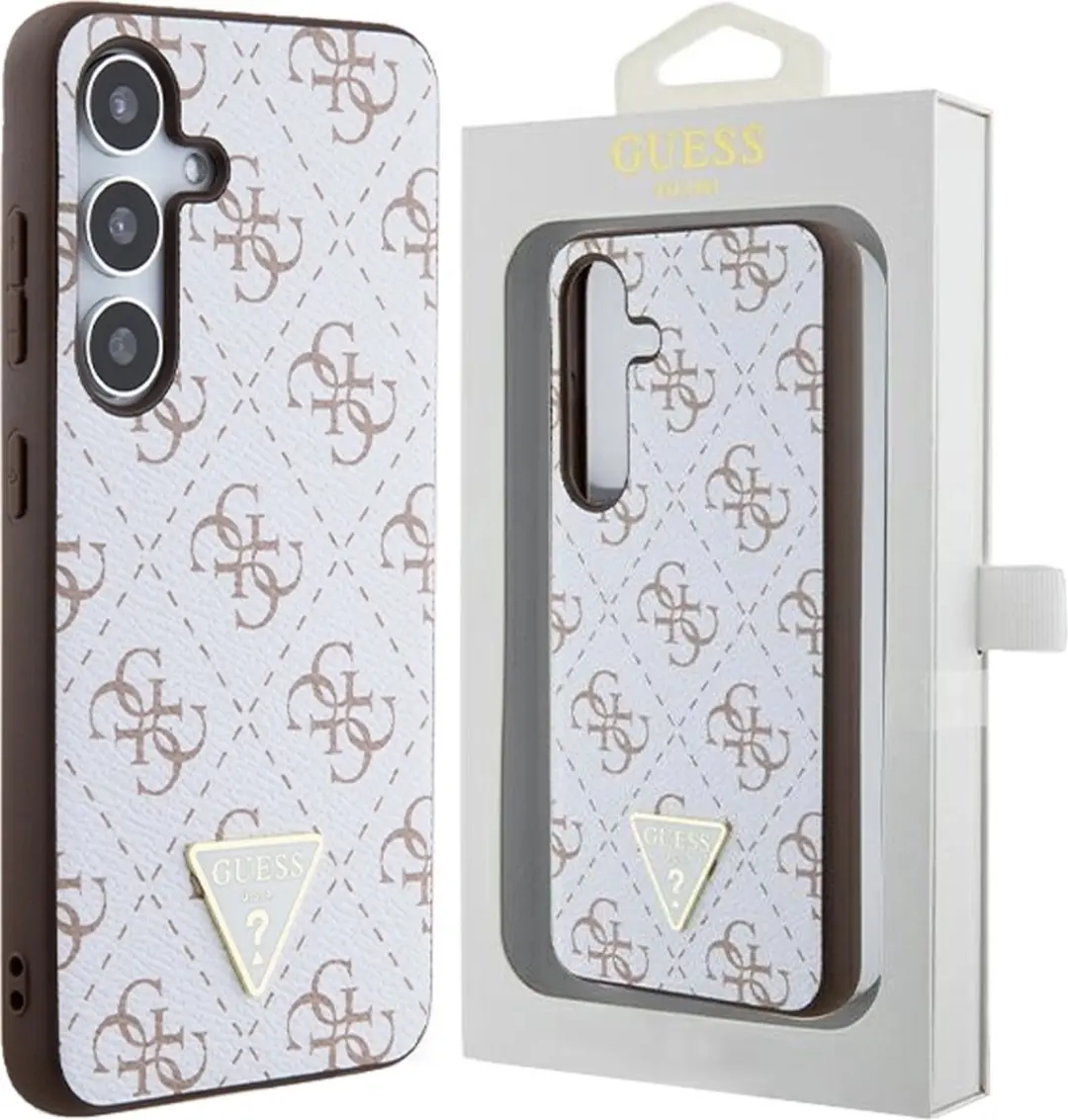 Guess 4G Triangle Logo Hoesje - Samsung Galaxy S24 - Wit - afbeelding 6 van 6