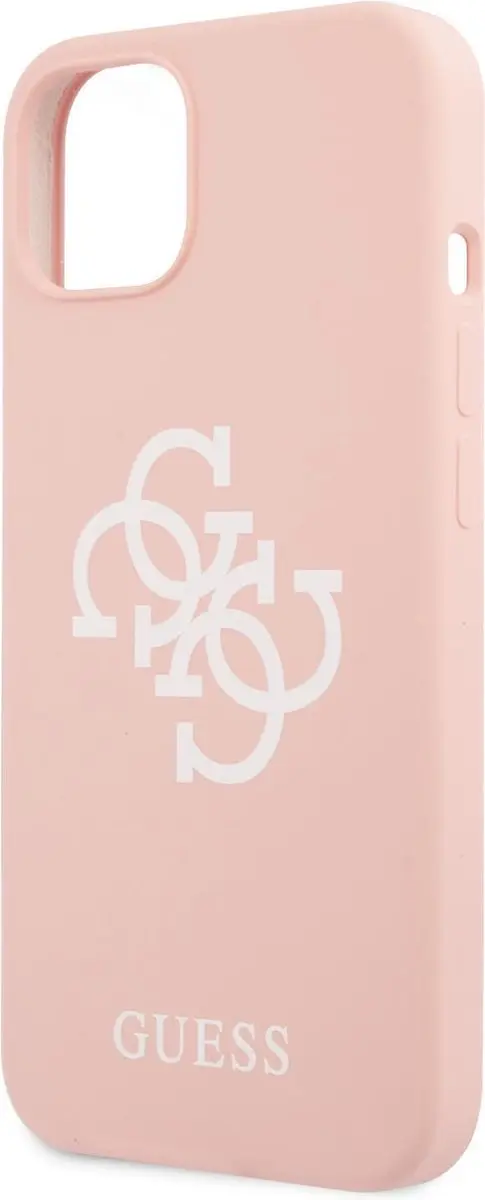 GUESS Silicone Back Cover iPhone 13 Mini - Roze - MagSafe - afbeelding 6 van 6