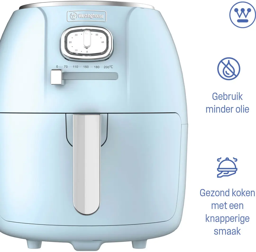 Westinghouse Retro Airfryer 1500W 4L - Blauw
