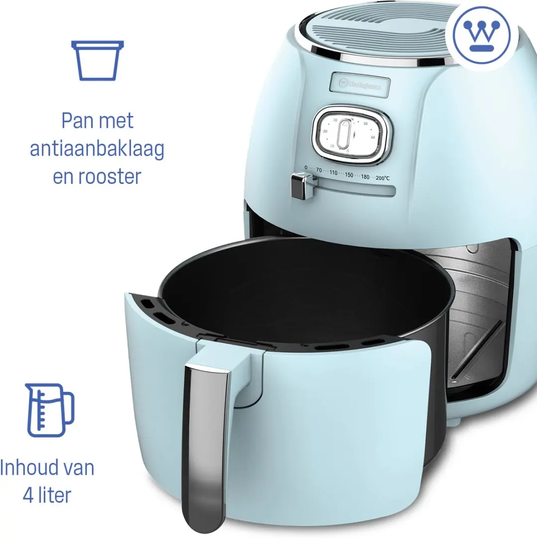 Westinghouse Retro Airfryer 1500W 4L - Blauw