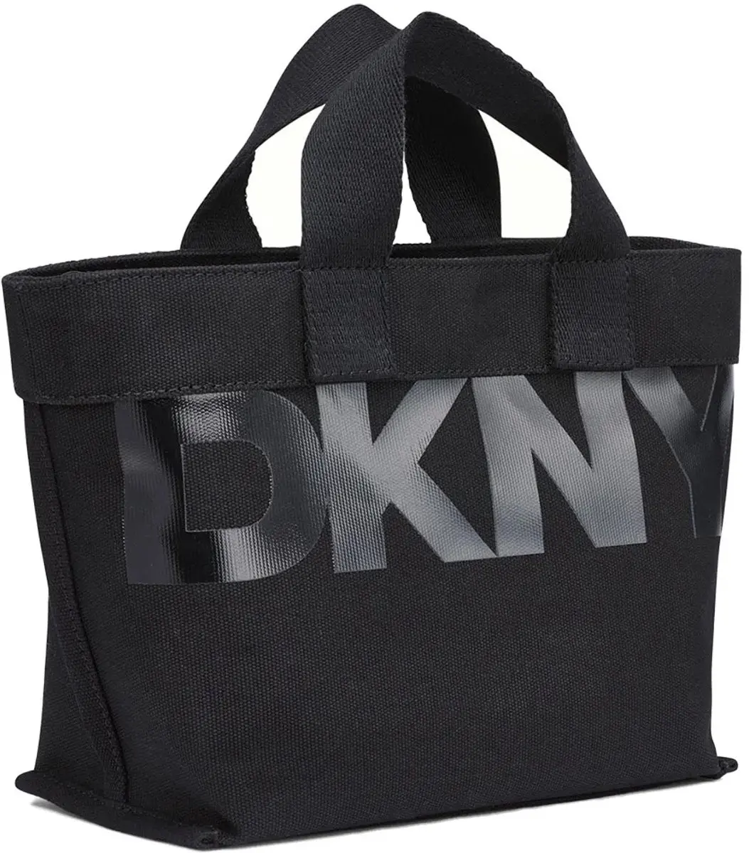 DKNY Brady Small Stoffentas - Zwart/Daffodil