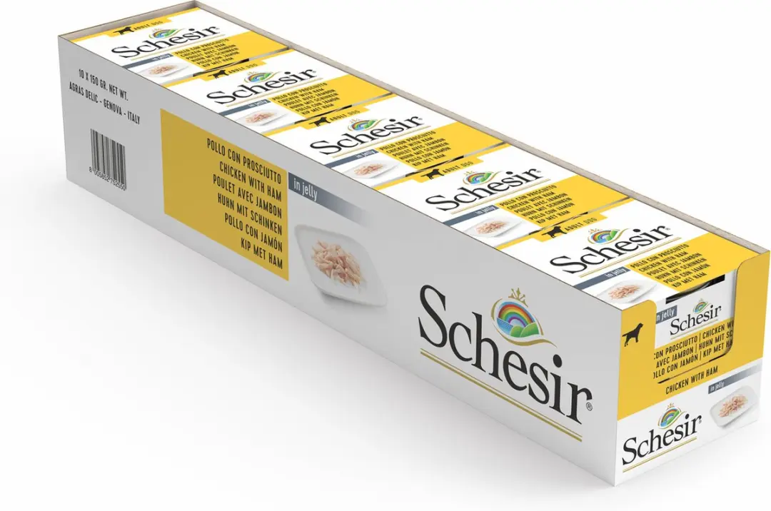 Schesir Adult Hondenvoer Kip & Konijn 170g - 10 Stuks