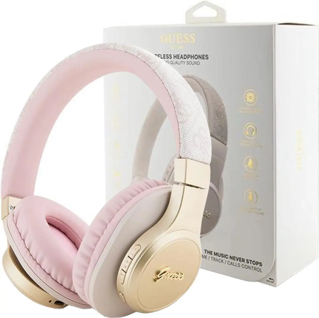 GUESS BH60 Bluetooth Koptelefoon - Roze