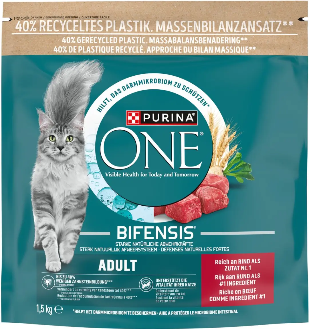 Purina ONE Adult Kattenbrokjes Rund & Volkoren Granen - 6 kg
