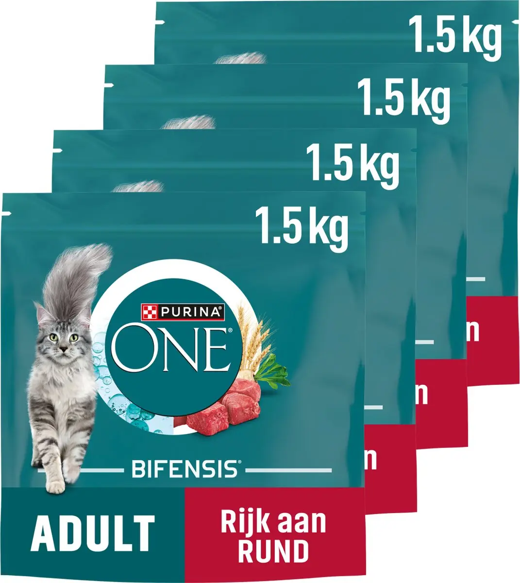 Purina ONE Adult Kattenbrokjes Rund & Volkoren Granen