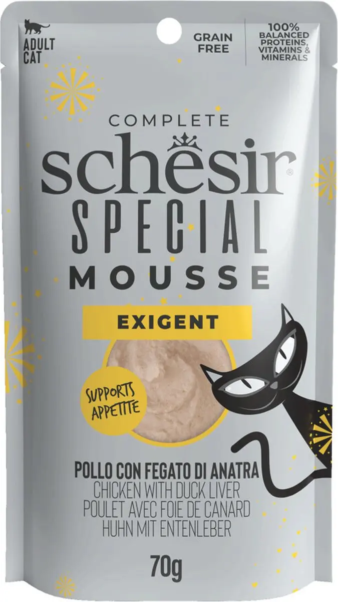 Schesir Special Cat Mousse Kip & Eendenlever