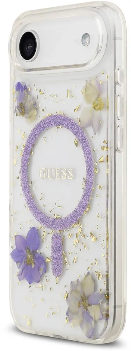 Guess Back Cover iPhone 17 Pro Max GUHMP17LFLR - Paars - MagSafe