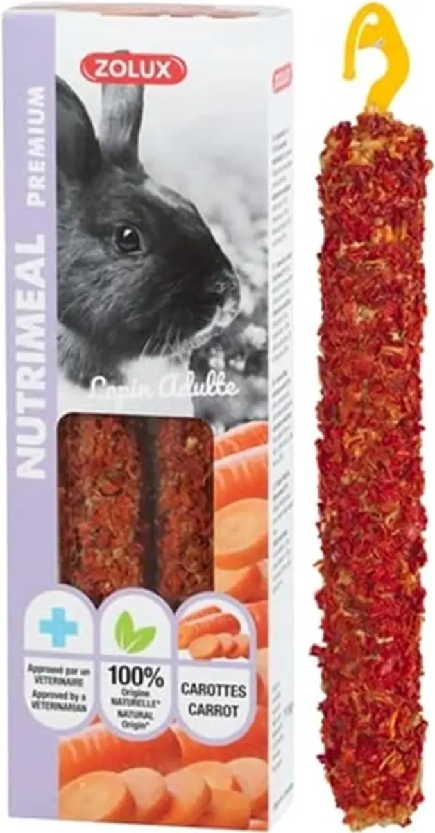 Zolux Nutrimeal Stick Konijn Wortel 115g