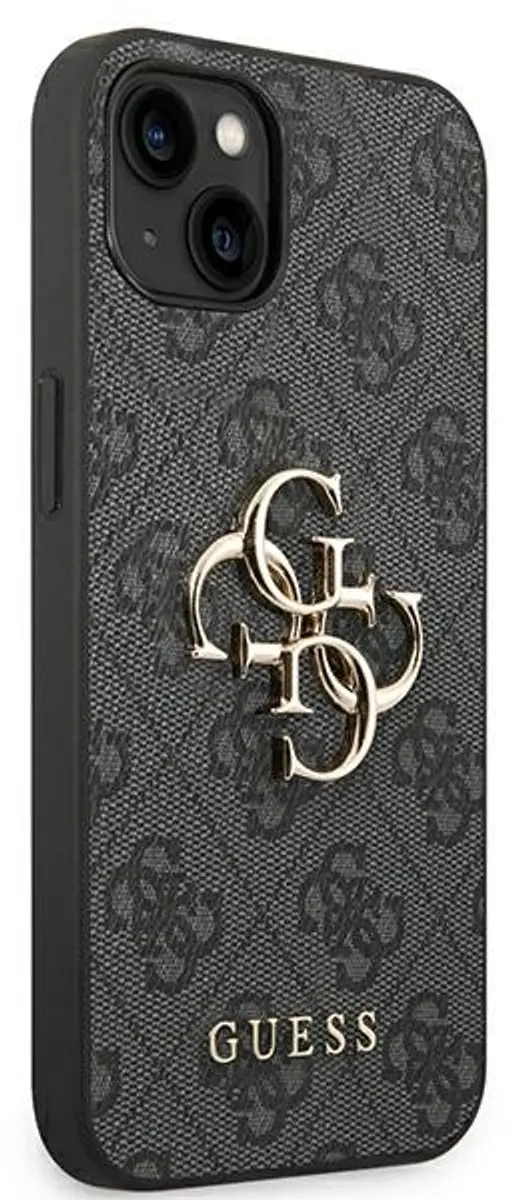 GUESS Telefoonhoesje iPhone 14 - Grijs - MagSafe