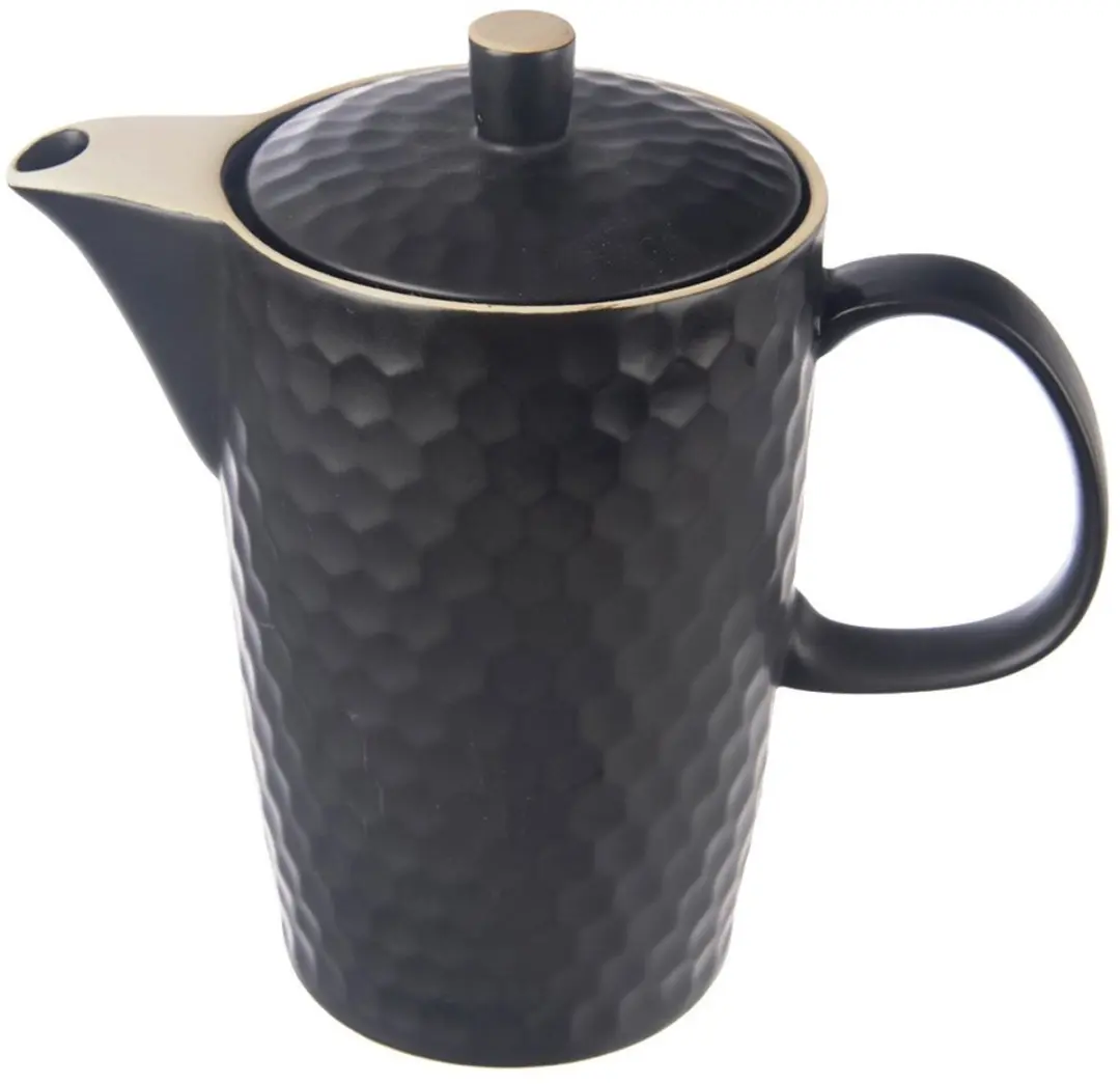 Orion Tea Time Keramische Koffie- en Theepot 1,3L - Zwart