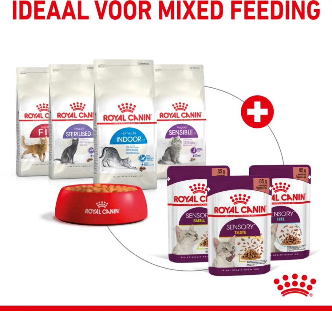 Royal Canin Sensory Taste In Gravy Kattenvoer Nat - 48x85g