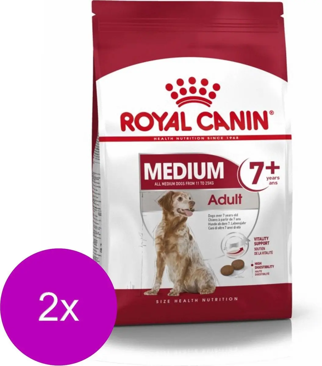 Royal Canin Medium Adult 7+ Hondenvoer - 2x10kg