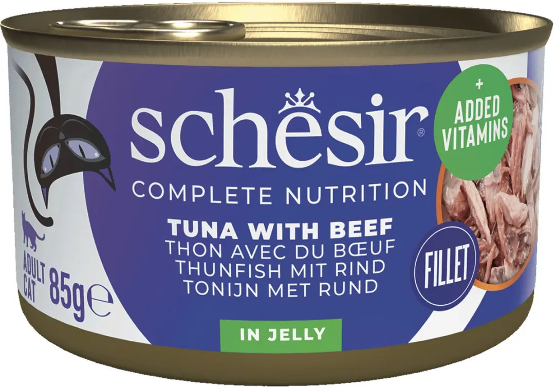 Schesir Kattenvoer Tonijn & Rund 85g