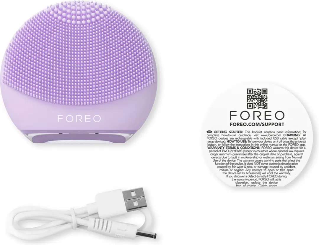 FOREO LUNA 4 go Gezichtsreiniger - 8 Snelheden - Lavender
