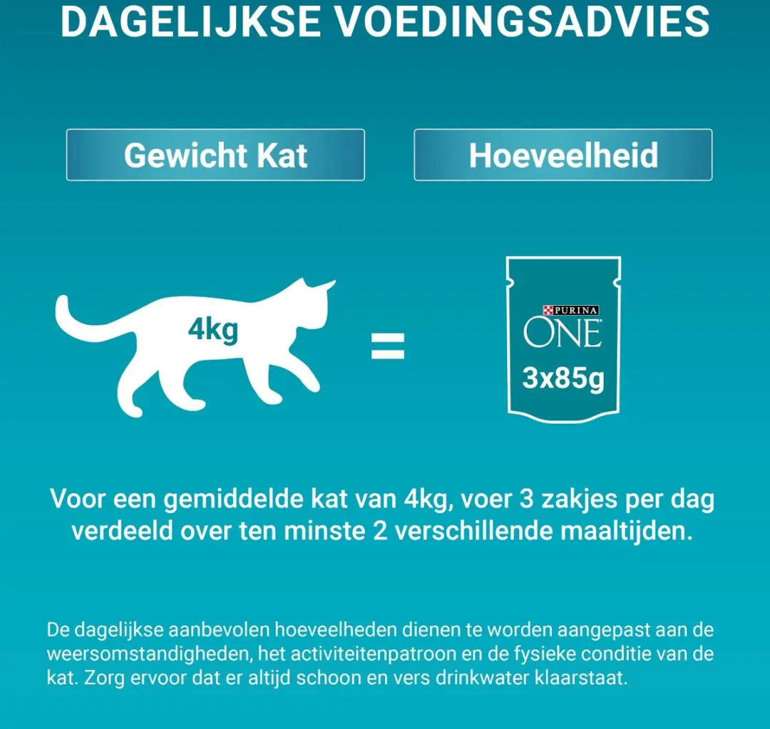Purina ONE Difficult Appetite Natvoer Kat - Kip - 48x85g - afbeelding 6 van 6