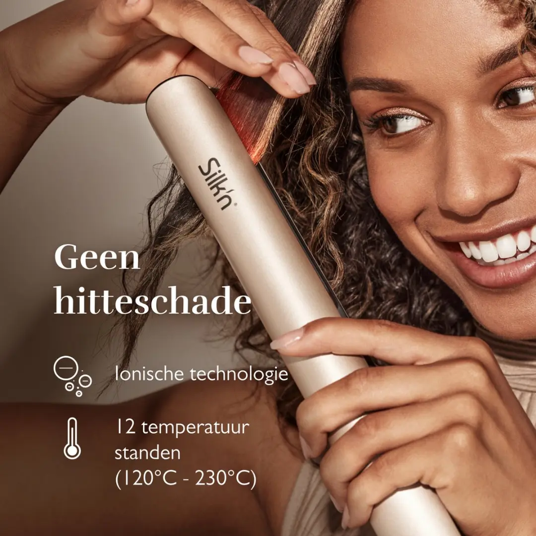 Silk'n SilkyStraight Stijltang 2-in-1 - 23 standen - Beige