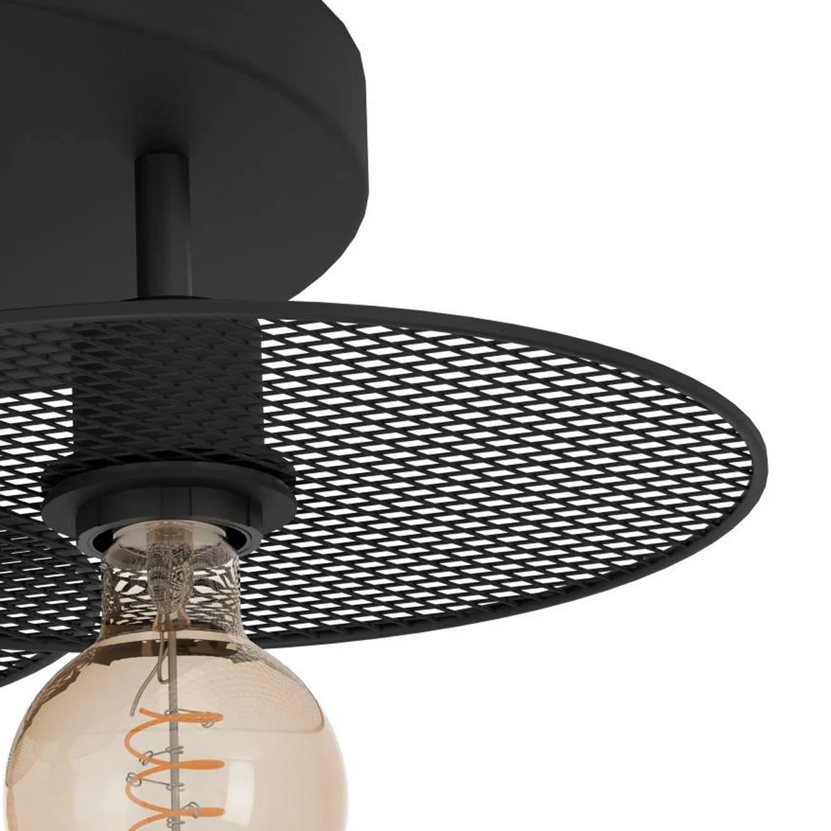 Eglo Ikeston Plafondlamp E27 - Ø53cm - 3 Lichtpunten - Zwart