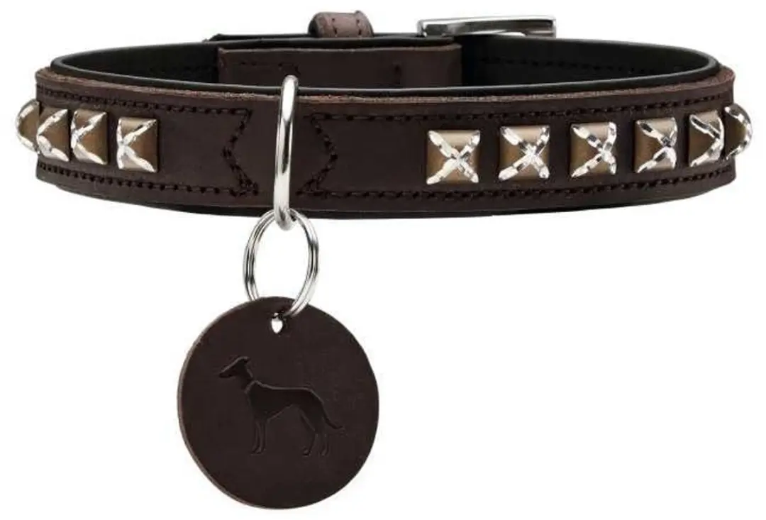 Hunter Larvik Hondenhalsband Donkerbruin
