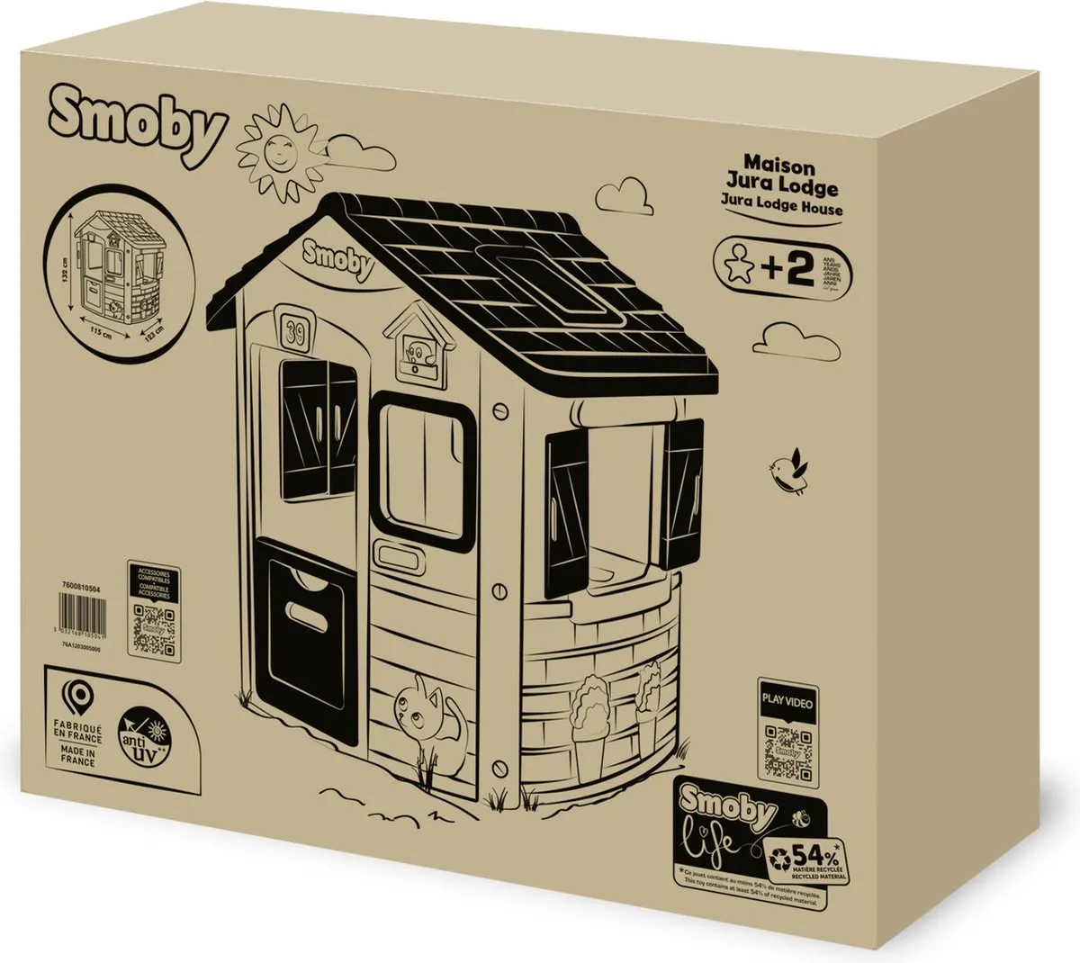 Smoby Life Neo Jura Lodge Speelhuis - 7600810504 - afbeelding 6 van 6
