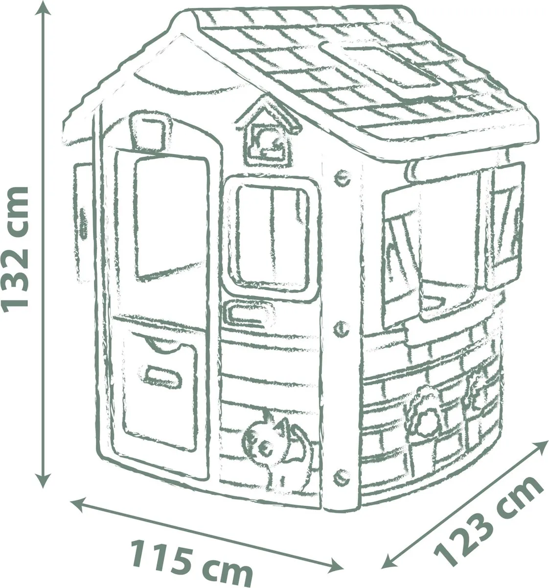 Smoby - Smoby Life - Neo Jura Lodge - Speelhuis - Vanaf 2 jaar.