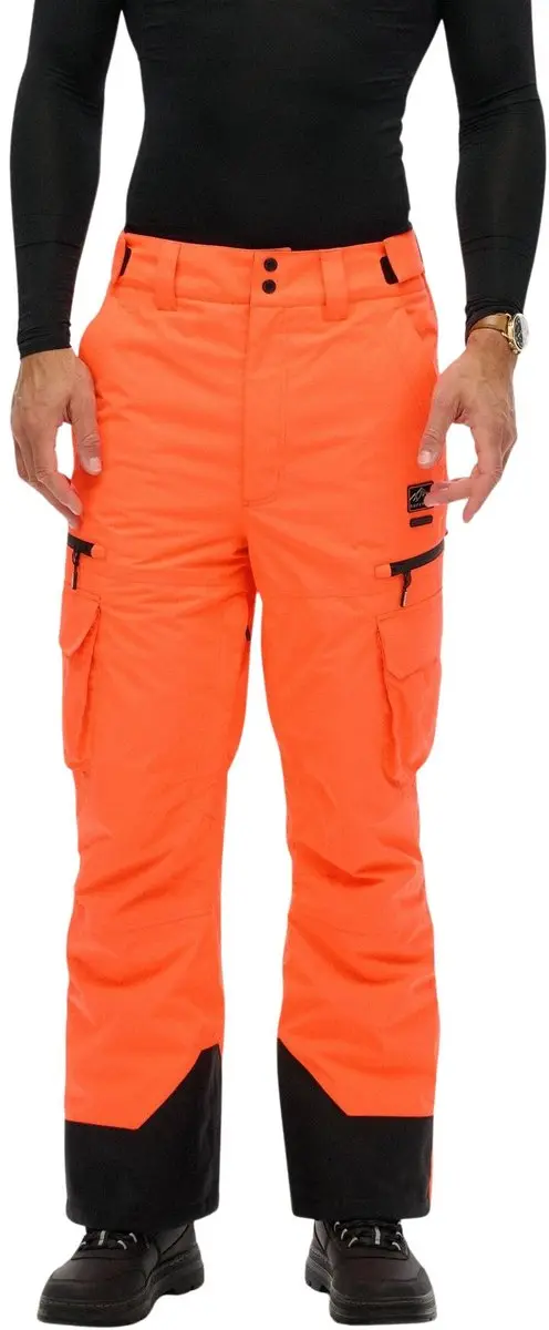 Superdry Ultimate Freestyle Skibroek Heren S - Oranje/Zwart