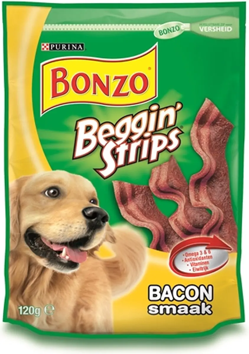 Bonzo Beggin' Strips Bacon 120g