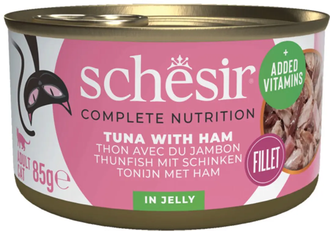 Schesir Kattenvoer Tonijn & Ham in Gelei