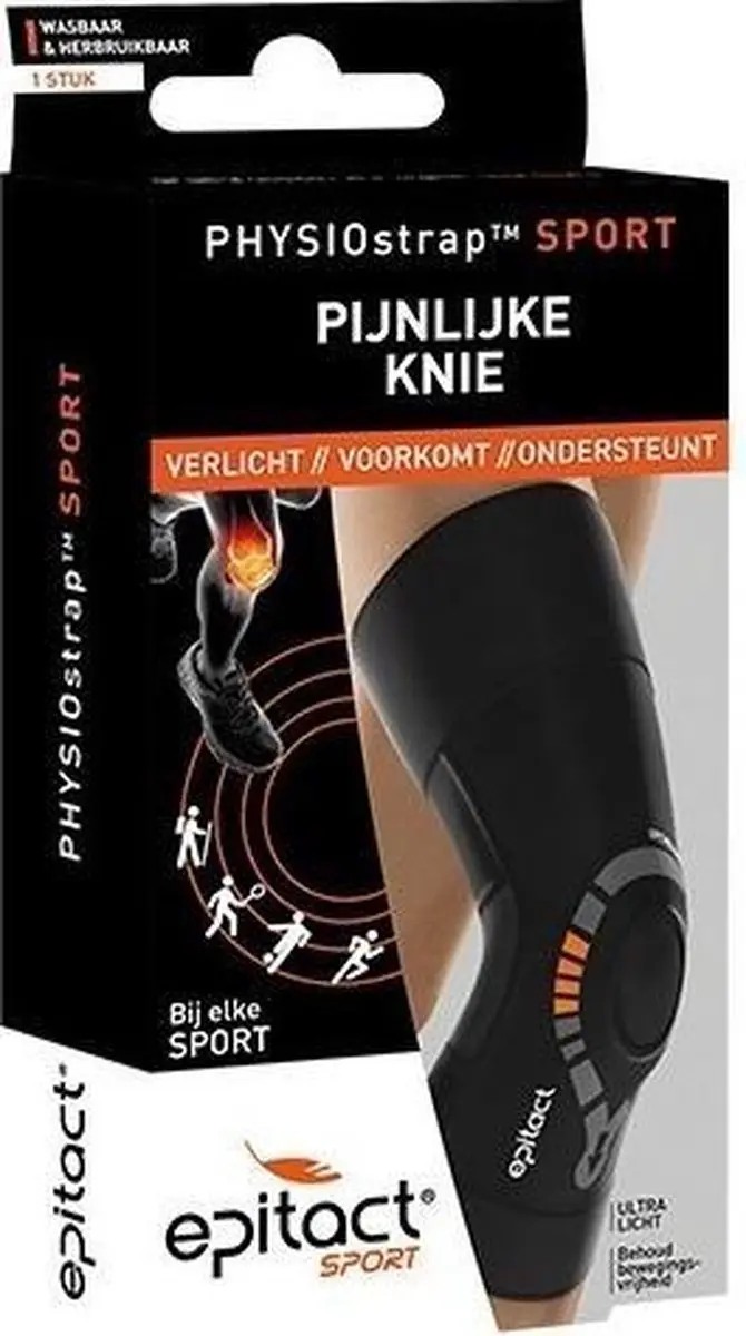 Epitact Knie Sport Maat S - Zwart