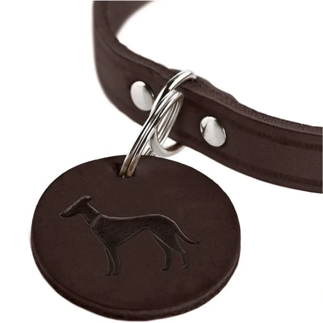Hunter Aalborg Halsband M - 38-47cm - 2cm - Bruin