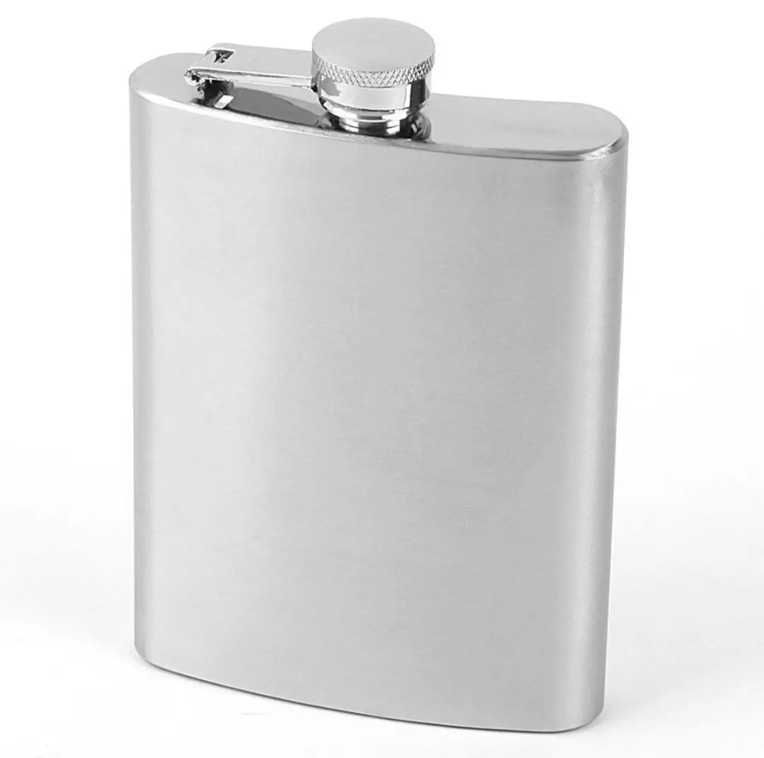 Orion Stalen Heupfles 240ml - Zilver