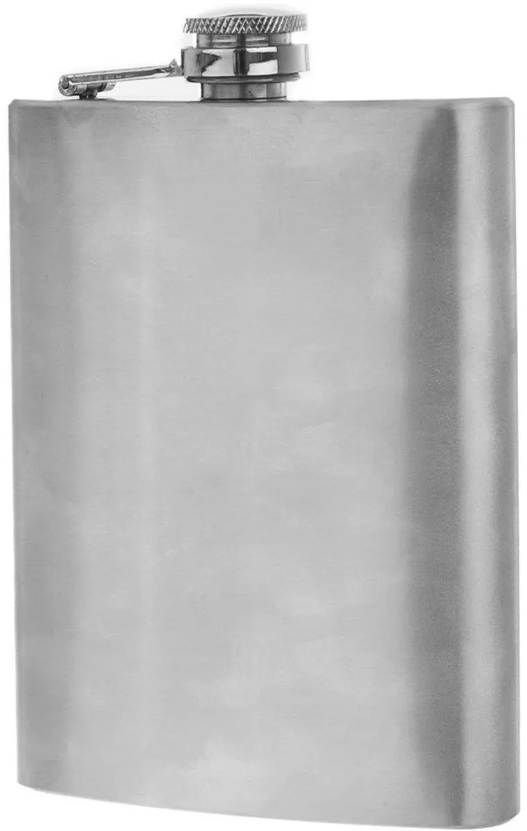 Orion Stalen Heupfles 240ml - Zilver