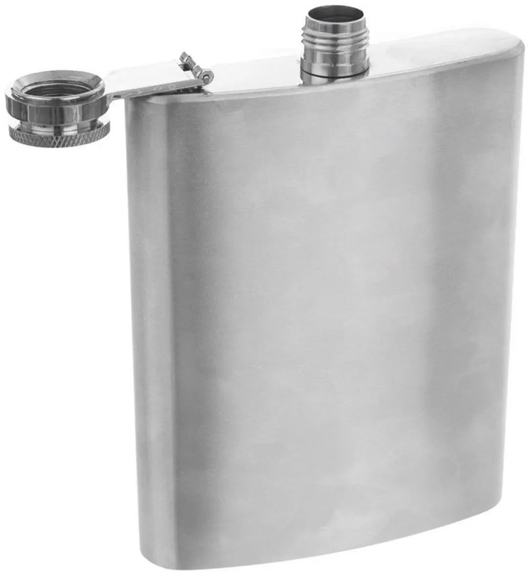 Orion Stalen Heupfles 240ml - Zilver