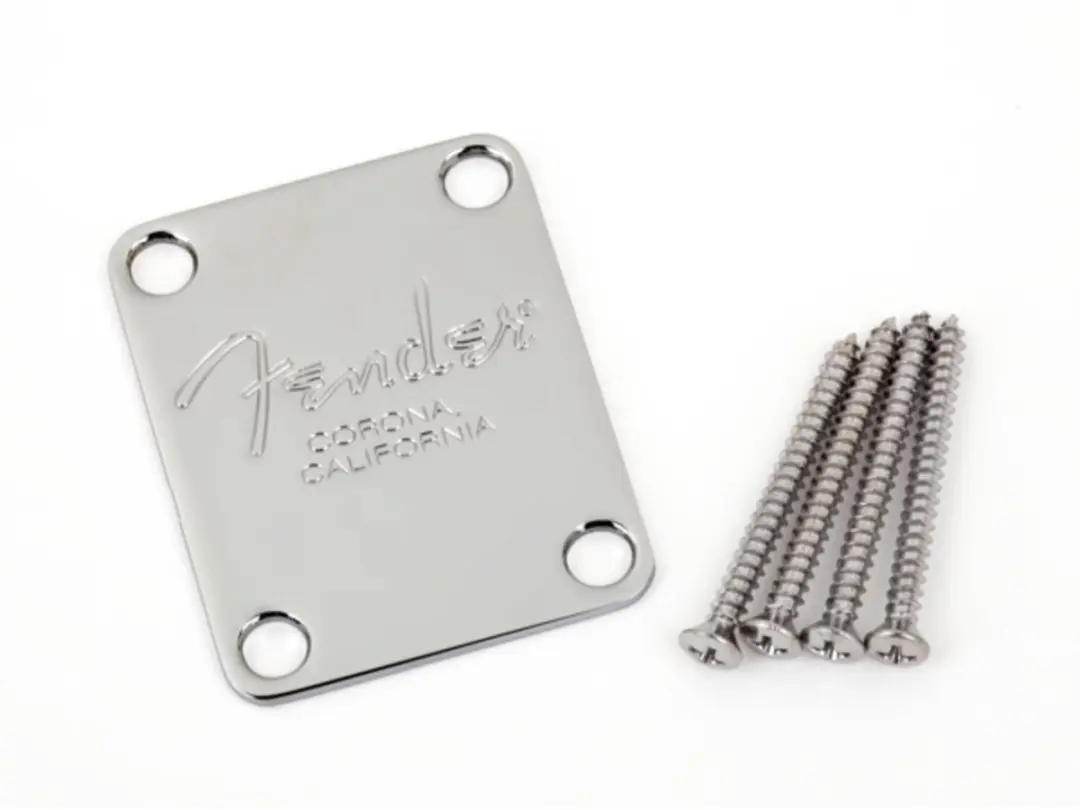 Fender Neck Plate American Standard Bass - Chrom