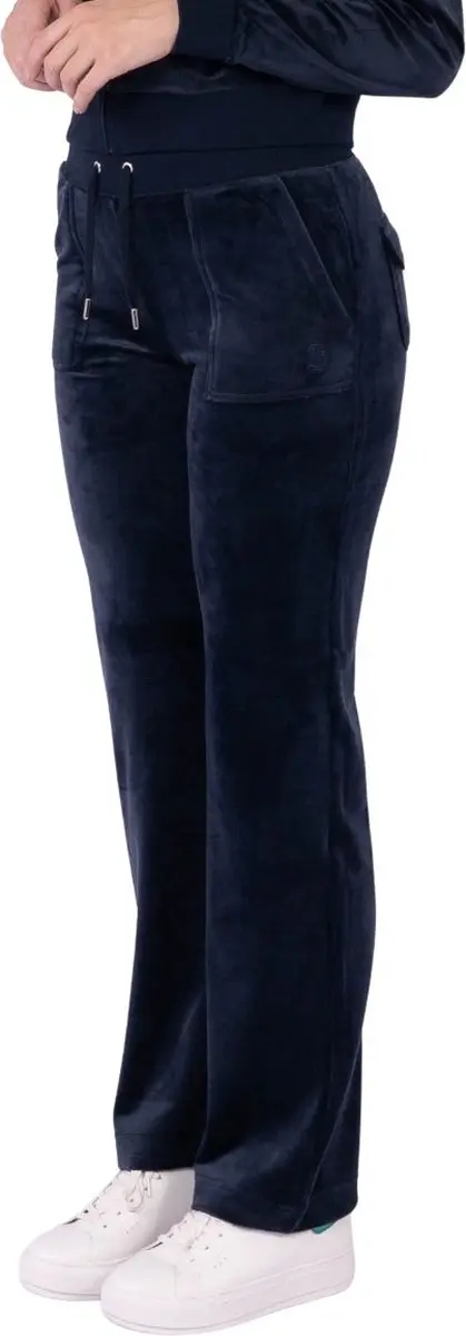 Juicy Couture Del Ray Classic Velour Joggingbroek - XL - Blauw - afbeelding 6 van 6