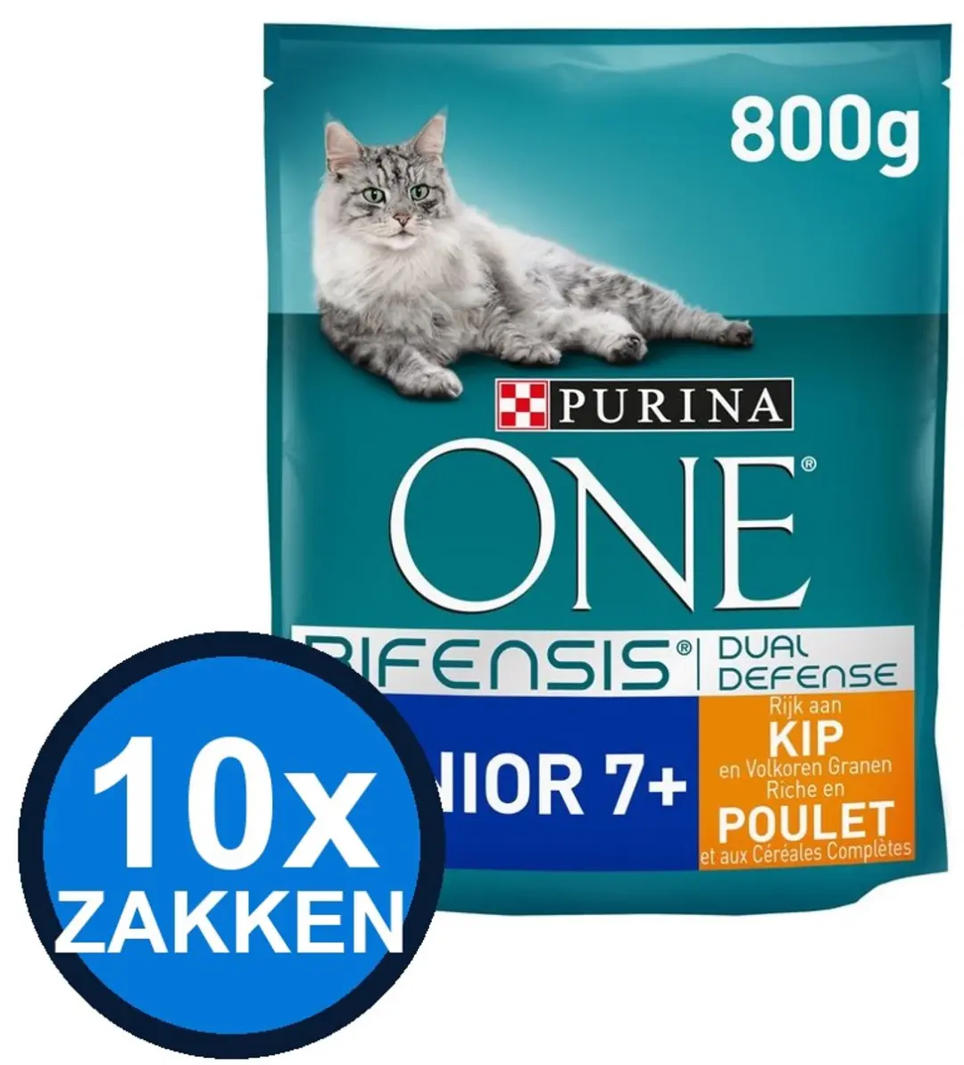 Purina ONE Senior Kip Kattenvoer Droogvoer 800g