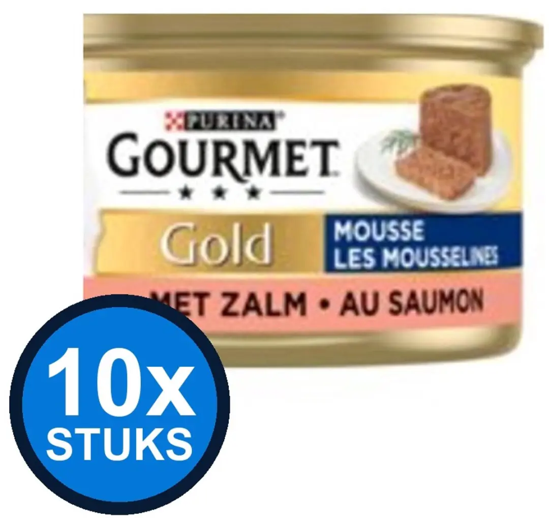 Gourmet Gold Mousse Zalm Kattenvoer Natvoer