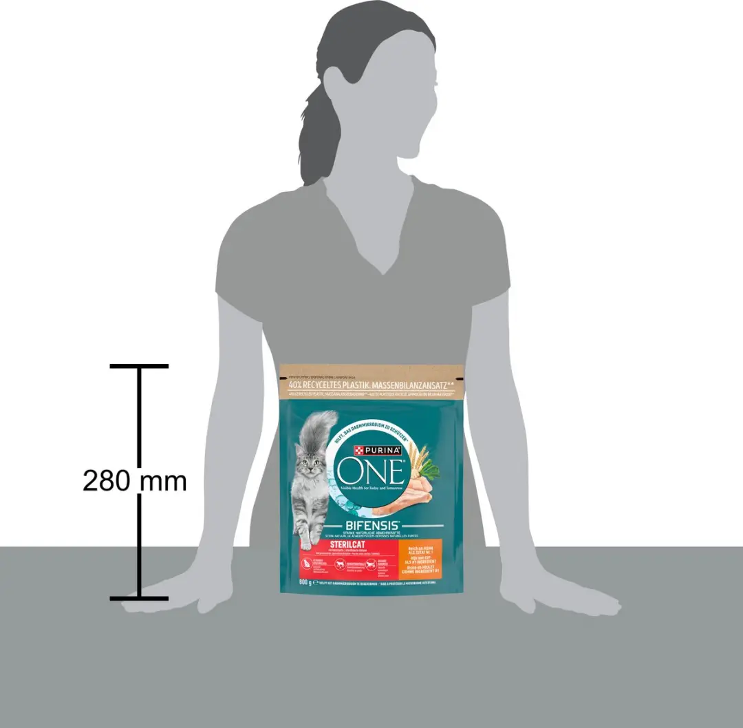 Purina ONE Sterilcat Kattenbrokjes Kip - 4x800g