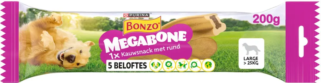 Bonzo Megabone Kauwstaaf - 3x200g