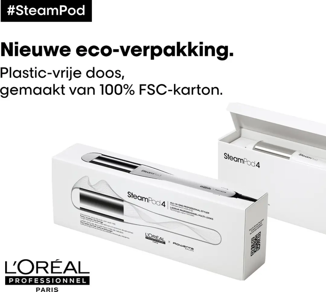 L'Oréal Professionnel Steampod 4 & Serum 50ml - Zwart