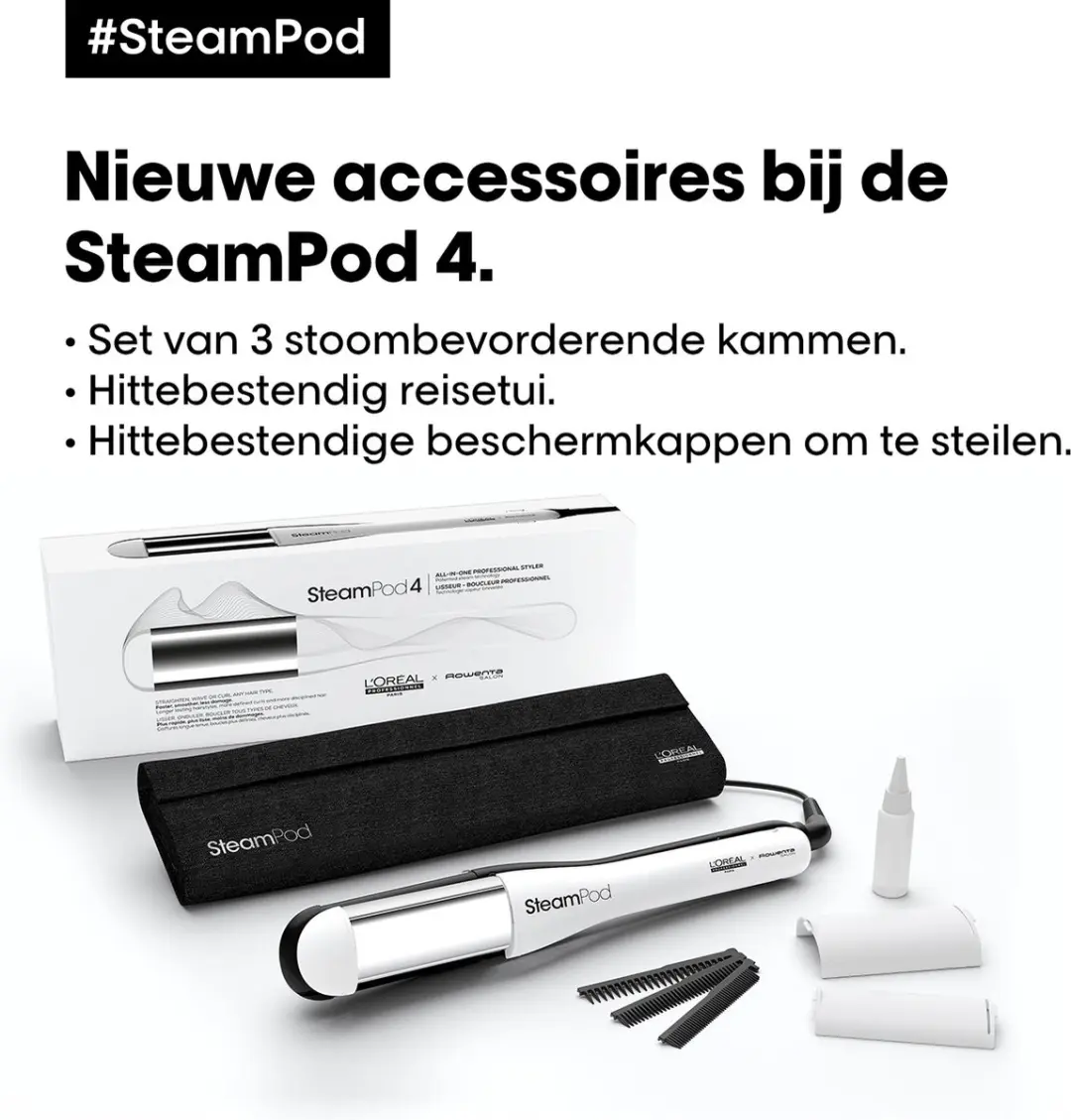 L'Oréal Professionnel Steampod 4 & Serum 50ml - Zwart