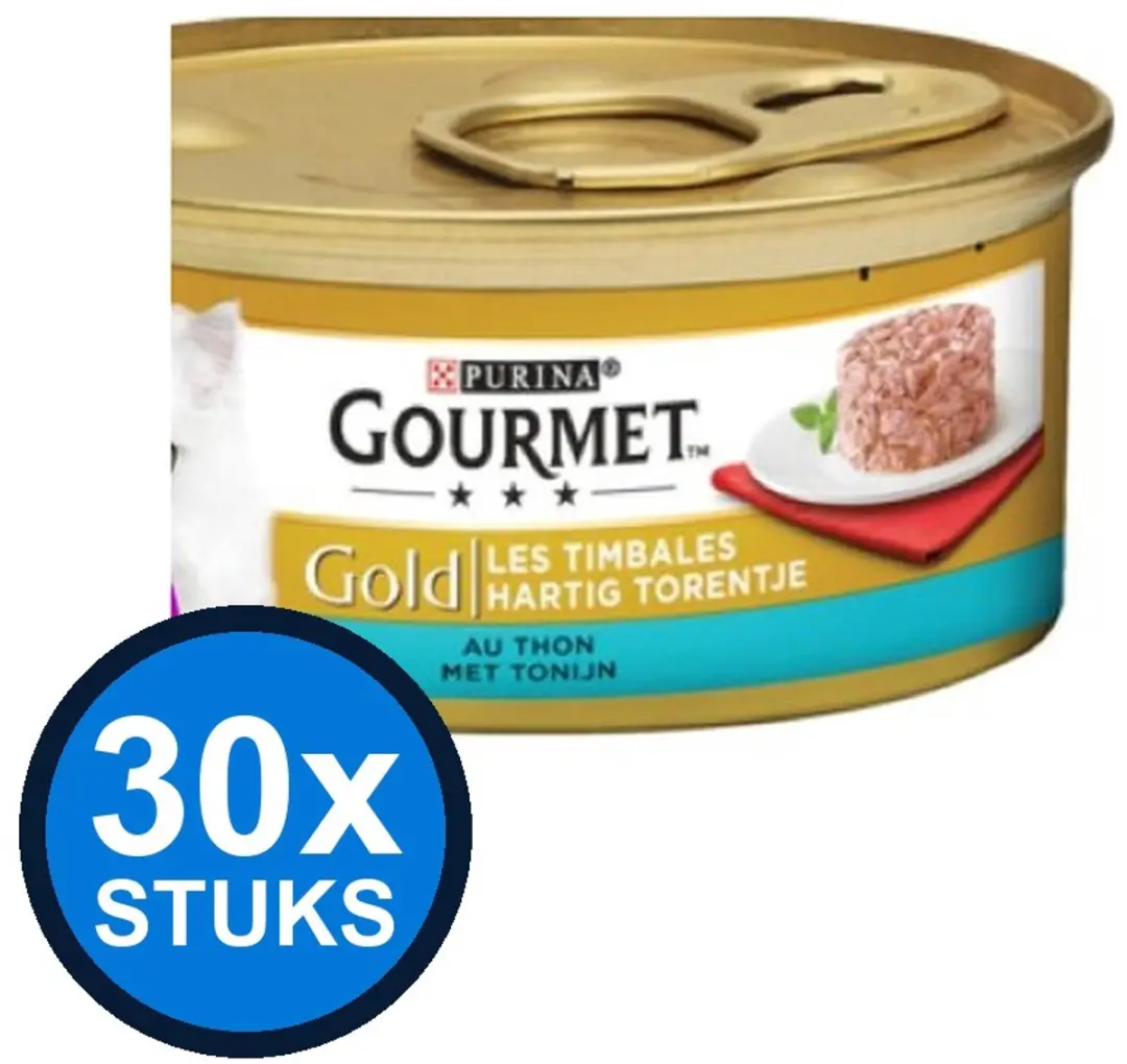 Gourmet Gold Hartig Torentje Tonijn Kattenvoer Natvoer 85g