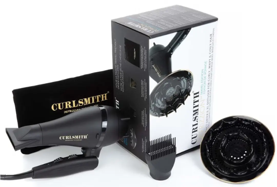 Curlsmith Defrizzion Travel Haardroger 1875W - Zwart