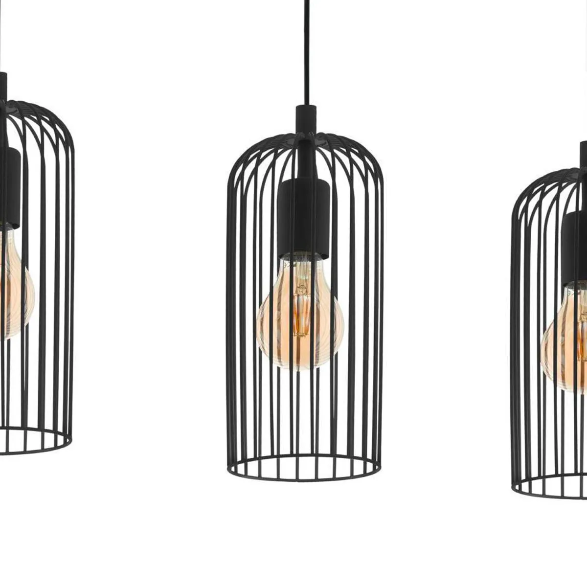 Eglo Roccamena 1 Hanglamp E27 - 73cm - Zwart