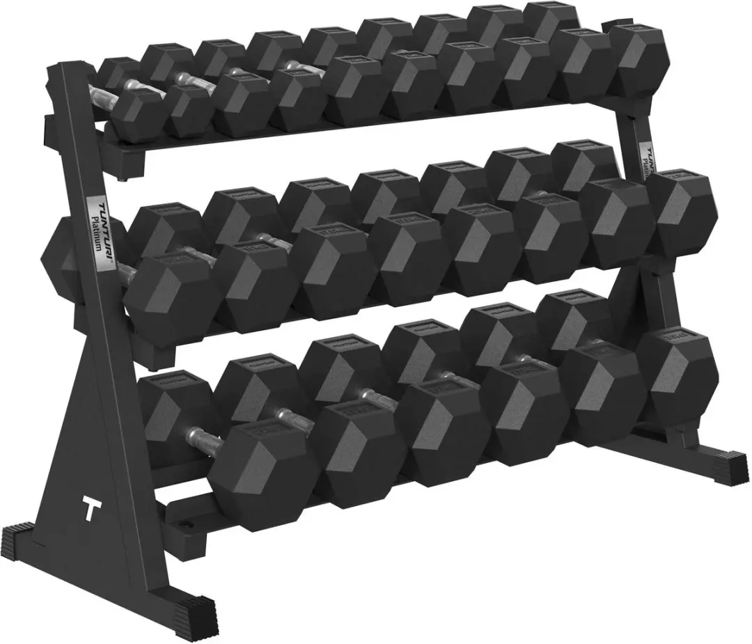 Tunturi Platinum Hexa Dumbbell Set 12-delig 2,5-30kg