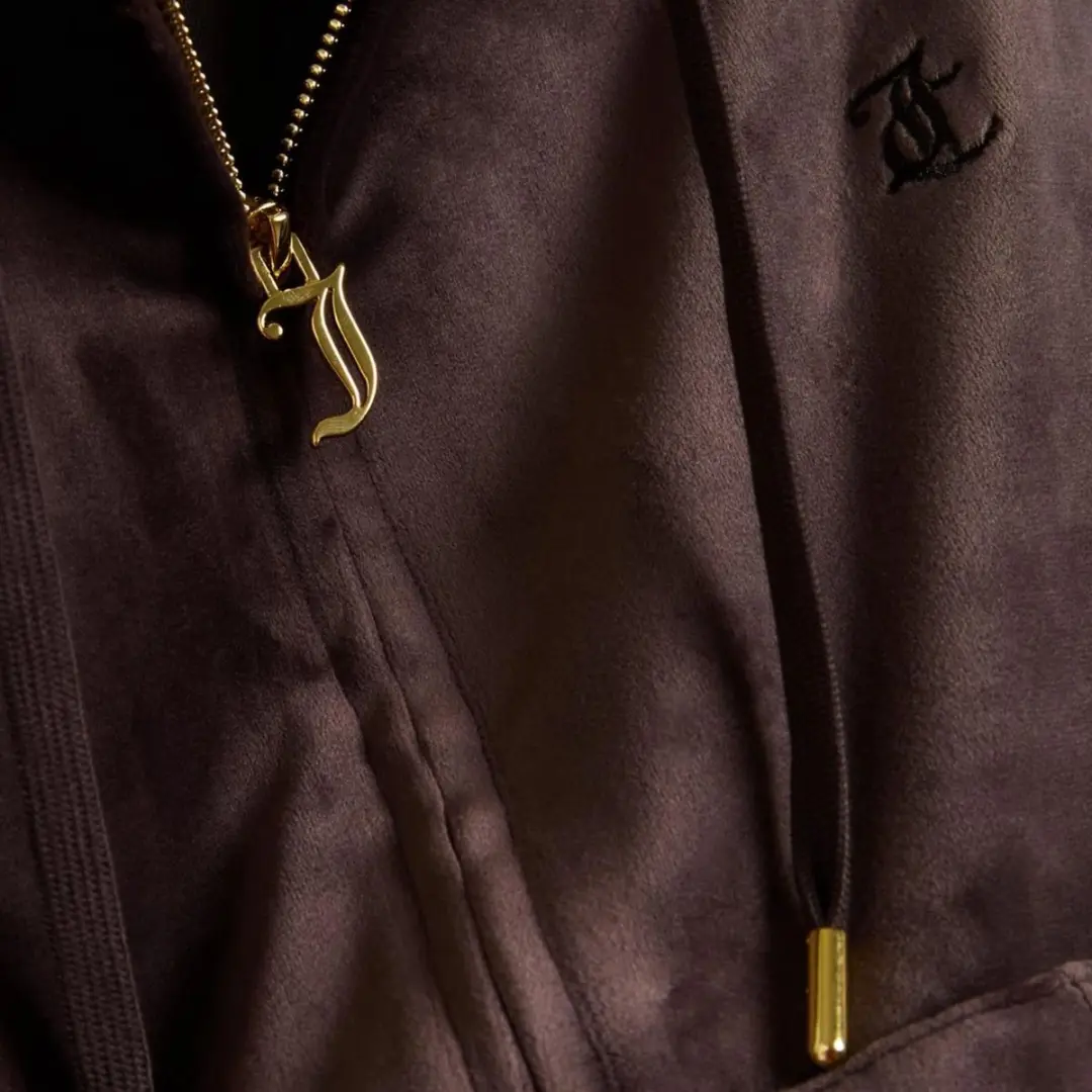 Juicy Couture Robertson Hoodie - Maat L - Gold